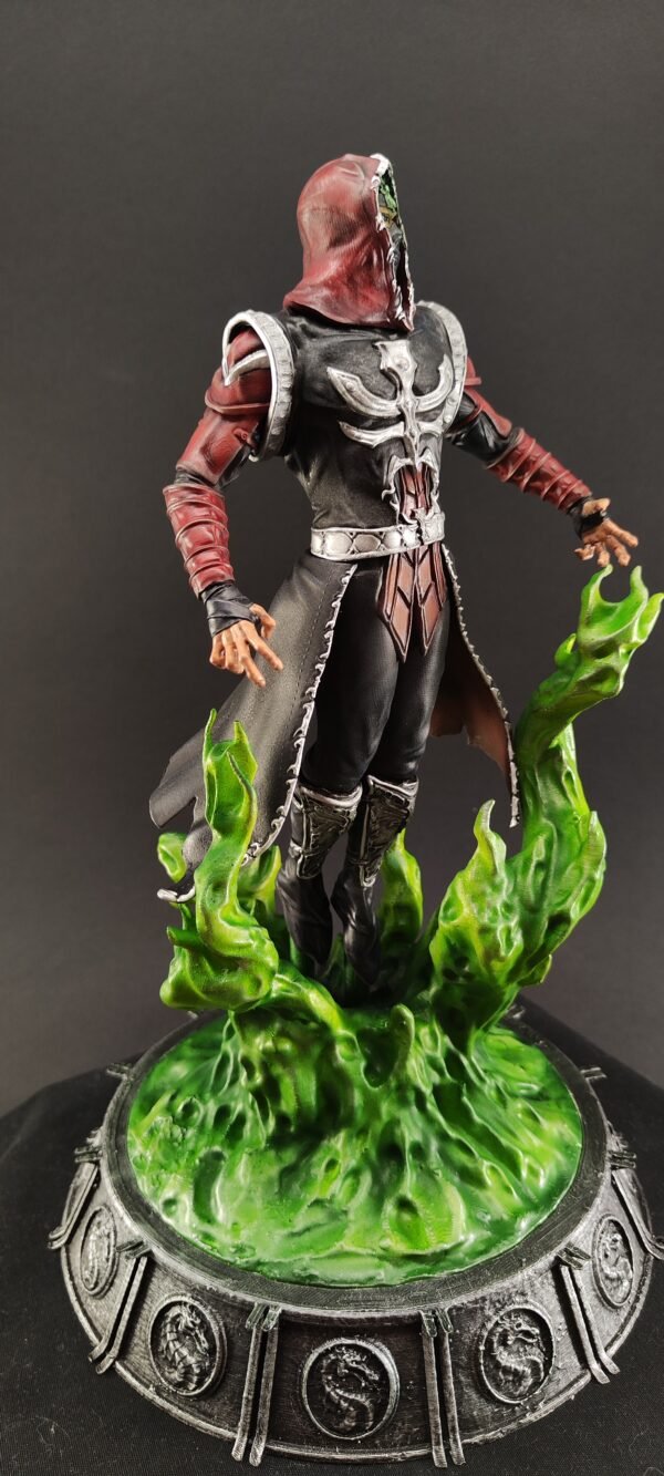 Side profile of Ermac showing muscular sculpt and flowing sash movement
