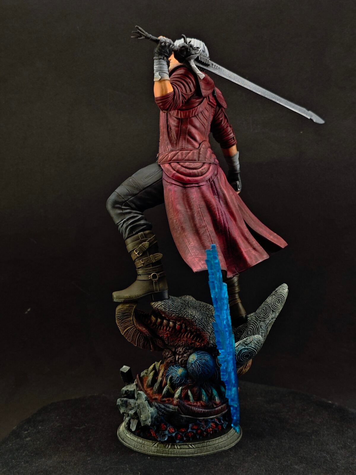 Left view focusing on Rebellion’s blade and coat texture