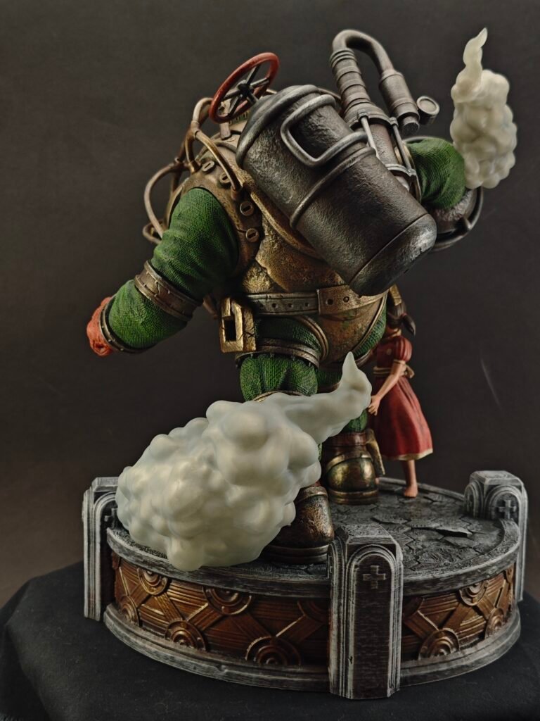 Back shot capturing emotional contrast between characters