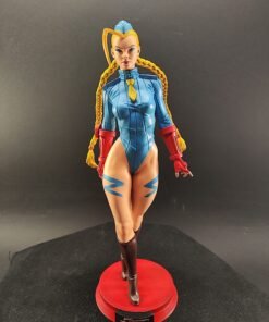 Full-body resin statue of Cammy in Alpha outfit with tactical pose