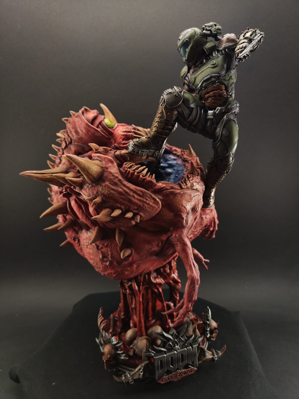 DOOM Slayer resin figure in action pose