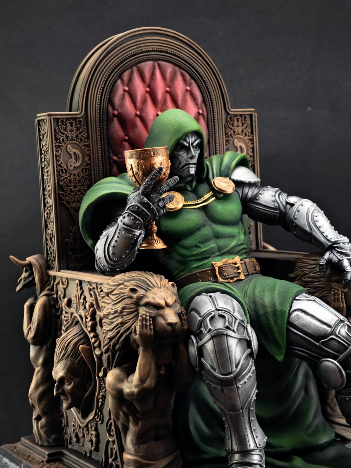 High-resolution resin figure of Marvel’s Doctor Doom