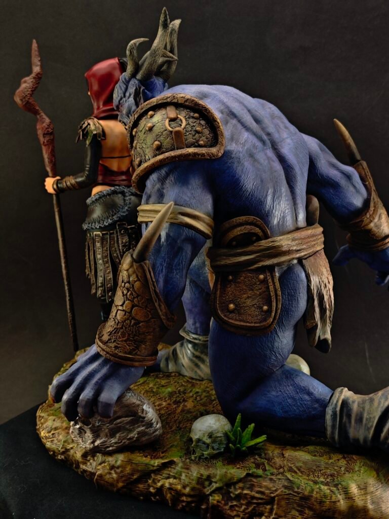 Painted fantasy character figure for collectors