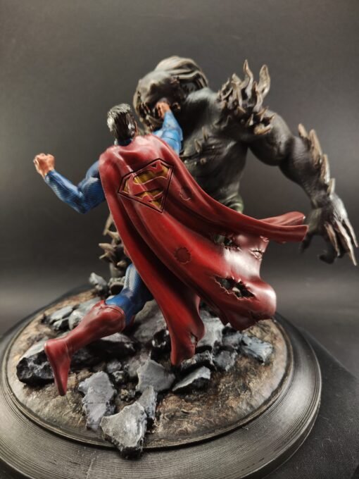 Hero vs villain figure for comic fans