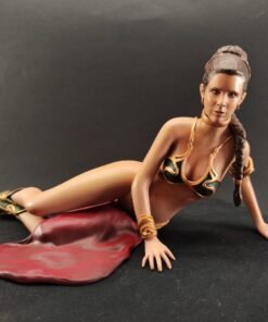 Front view of 3D printed space princess figure