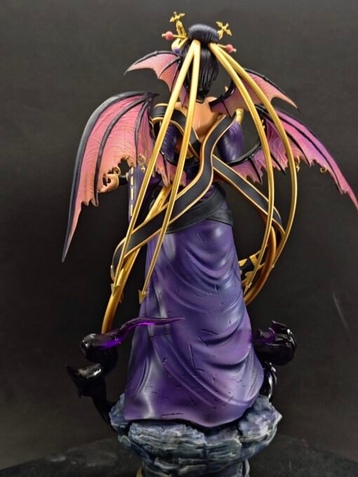 Lilithmon fan collectible on decorative base